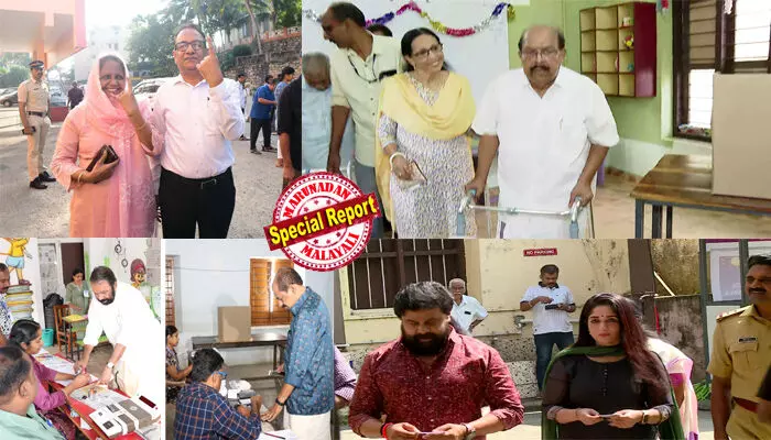 തദ്ദേശ തിരഞ്ഞെടുപ്പ് ഒന്നാം ഘട്ടത്തില് മികച്ച പോളിംഗ്; 55 ശതമാനം കടന്നു; തിരുവനന്തപുരത്ത് വേഗം പോരാ; ഗവര്ണ്ണറുടെ ആദ്യ വോട്ട്; വോക്കറിലെത്തി ജി സുധാകരന്; എല്ഡിഎഫിന് ചരിത്രവിജയമെന്ന് ബേബി; ഭരണത്തെ മടുത്തെന്ന് ആന്റണി; നിര്ണായക തിരഞ്ഞെടുപ്പെന്ന് രാജീവ് ചന്ദ്രശേഖര്; പോള് സര്വേ വിവാദം; പൂഞ്ഞാറിലും വഞ്ചിയൂരിലും കള്ളവോട്ടാരോപണം; സംഘര്ഷം തദ്ദേശ തിരഞ്ഞെടുപ്പ് ഒന്നാം ഘട്ടത്തില് മികച്ച പോളിംഗ്; 55 ശതമാനം കടന്നു; തിരുവനന്തപുരത്ത് വേഗം പോരാ; ഗവര്ണ്ണറുടെ ആദ്യ വോട്ട്; വോക്കറിലെത്തി ജി സുധാകരന്; എല്ഡിഎഫിന് ചരിത്രവിജയമെന്ന് ബേബി; ഭരണത്തെ മടുത്തെന്ന് ആന്റണി; നിര്ണായക തിരഞ്ഞെടുപ്പെന്ന് രാജീവ് ചന്ദ്രശേഖര്; പോള് സര്വേ വിവാദം; പൂഞ്ഞാറിലും വഞ്ചിയൂരിലും കള്ളവോട്ടാരോപണം; സംഘര്ഷം