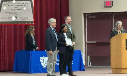 മലയാളി വിദ്യാര്ത്ഥിനിക്ക് അമേരിക്കന് സര്വകലാശാലയുടെ അവാര്ഡ്; മികച്ച പഠിതാവിനുള്ള പുരസ്കാരം അടൂര് തുവയൂര് സ്വദേശിനി അമല ബാബു തോമസിന് മലയാളി വിദ്യാര്ത്ഥിനിക്ക് അമേരിക്കന് സര്വകലാശാലയുടെ അവാര്ഡ്; മികച്ച പഠിതാവിനുള്ള പുരസ്കാരം അടൂര് തുവയൂര് സ്വദേശിനി അമല ബാബു തോമസിന്