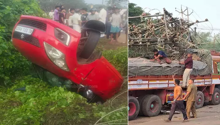 കോട്ടക്കല് പുത്തൂരില് നിയന്ത്രണം വിട്ട ലോറി ഏഴോളം വാഹനങ്ങളിലിടിച്ചു; നിരവധി പേര്ക്ക് പരിക്ക് കോട്ടക്കല് പുത്തൂരില് നിയന്ത്രണം വിട്ട ലോറി ഏഴോളം വാഹനങ്ങളിലിടിച്ചു; നിരവധി പേര്ക്ക് പരിക്ക്