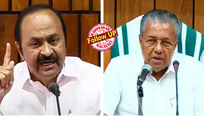 നിങ്ങള്‍ നശീകരണ പക്ഷം! എന്തിനെയും എതിര്‍ക്കുക എന്നത് നയം; താന്‍ ഉന്നയിച്ച ഒരു ചോദ്യത്തിനും മറുപടിയില്ല; സംവാദത്തിന് വെല്ലുവിളിച്ച വി ഡി സതീശനെതിരെ കൂരമ്പുമായി് പിണറായി വിജയന്‍; ചോദ്യശരങ്ങളുമായി മുഖ്യമന്ത്രി-പ്രതിപക്ഷ നേതാവ് പോര് സോഷ്യല്‍ മീഡിയയില്‍ കടുക്കുന്നു; പരസ്യ സംവാദത്തിന് സ്ഥലവും തീയതിയും കുറിക്കുമോ?