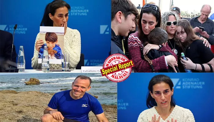 മകനോ, അതോ പെണ്മക്കളോ ആരെ രക്ഷിക്കണം ? ഹമാസ് ഭീകരര് മോട്ടോര് സൈക്കിളില് കടത്തുന്നതിനിടെ തെറിച്ചുവീണപ്പോള് എന്തുചെയ്യണമെന്ന് അറിയാതെ ബാത്ഷെവ; ഭര്ത്താവിനെയും മകനെയും തട്ടിക്കൊണ്ടുപോയി; ആരും സഹായത്തിന് എത്തിയില്ല; ആകെ തകര്ന്നുപോയ നിമിഷങ്ങള്; ഹമാസിന്റെ തോക്കിന് മുനയില് അസാധാരണ തീരുമാനമെടുത്ത അമ്മയുടെ കഥ മകനോ, അതോ പെണ്മക്കളോ ആരെ രക്ഷിക്കണം ? ഹമാസ് ഭീകരര് മോട്ടോര് സൈക്കിളില് കടത്തുന്നതിനിടെ തെറിച്ചുവീണപ്പോള് എന്തുചെയ്യണമെന്ന് അറിയാതെ ബാത്ഷെവ; ഭര്ത്താവിനെയും മകനെയും തട്ടിക്കൊണ്ടുപോയി; ആരും സഹായത്തിന് എത്തിയില്ല; ആകെ തകര്ന്നുപോയ നിമിഷങ്ങള്; ഹമാസിന്റെ തോക്കിന് മുനയില് അസാധാരണ തീരുമാനമെടുത്ത അമ്മയുടെ കഥ