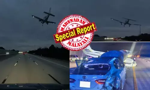 ലാൻഡിംഗ് സമയത്തെ ചുവന്ന ലൈറ്റ് തെളിയിച്ച് താഴ്ന്നുപറന്ന വിമാനം; ഹൈവേ ലക്ഷ്യമാക്കി കുതിച്ച് പരിഭ്രാന്തിയിലായ യാത്രക്കാർ; ആകാശത്ത് കൂടി ചെറുതായി ഒന്ന് തിരിഞ്ഞ് വാഹനങ്ങൾക്ക് മുകളിലൂടെ യാത്ര; പെട്ടെന്ന് ഉഗ്രശബ്ദത്തിൽ നടുക്കം; ചുറ്റും ഹോളിവുഡ് സിനിമയെ വെല്ലും രംഗങ്ങൾ; തവിടുപൊടിയായ ആ കാറിന്റെ ഡ്രൈവറെ കണ്ട് ഞെട്ടൽ