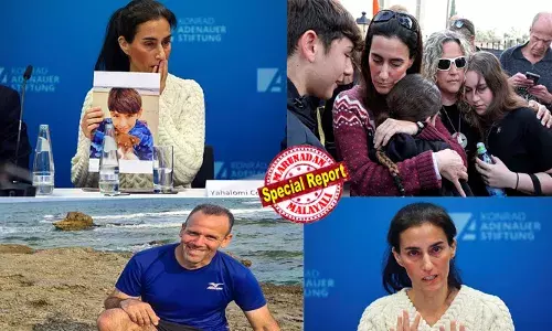 മകനോ, അതോ പെണ്‍മക്കളോ ആരെ രക്ഷിക്കണം ? ഹമാസ് ഭീകരര്‍ മോട്ടോര്‍ സൈക്കിളില്‍ കടത്തുന്നതിനിടെ തെറിച്ചുവീണപ്പോള്‍ എന്തുചെയ്യണമെന്ന് അറിയാതെ ബാത്ഷെവ; ഭര്‍ത്താവിനെയും മകനെയും തട്ടിക്കൊണ്ടുപോയി; ആരും സഹായത്തിന് എത്തിയില്ല; ആകെ തകര്‍ന്നുപോയ നിമിഷങ്ങള്‍; ഹമാസിന്റെ തോക്കിന്‍ മുനയില്‍ അസാധാരണ തീരുമാനമെടുത്ത അമ്മയുടെ കഥ