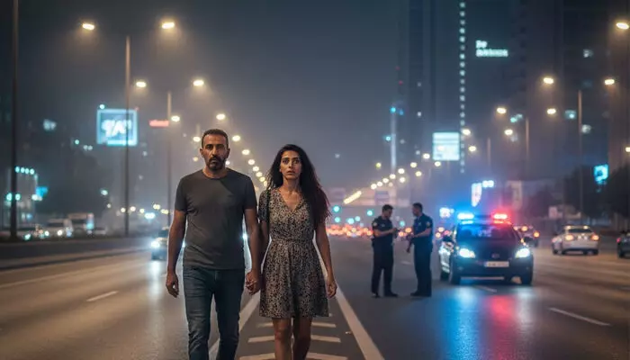 ഹൈവേയുടെ നടുവിലൂടെ ഒരു ശ്രദ്ധയുമില്ലാതെ നടത്തം; അവരുടെ അസാധാരണമായ പെരുമാറ്റം ശ്രദ്ധിച്ചത് പടോളിങ്ങ് പോലീസ്; തടഞ്ഞുനിർത്തിയുള്ള പരിശോധനയിൽ കണ്ടത്; കൈയ്യോടെ പൊക്കി