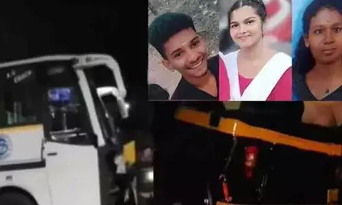 കൊല്ലത്ത് ശബരിമല തീര്ത്ഥാടകര് സഞ്ചരിച്ച ബസ്സും ഓട്ടോറിക്ഷയും കൂട്ടിയിടിച്ചു; ഓട്ടോറിക്ഷ യാത്രക്കാരായ മൂന്ന് പേര് മരിച്ചു കൊല്ലത്ത് ശബരിമല തീര്ത്ഥാടകര് സഞ്ചരിച്ച ബസ്സും ഓട്ടോറിക്ഷയും കൂട്ടിയിടിച്ചു; ഓട്ടോറിക്ഷ യാത്രക്കാരായ മൂന്ന് പേര് മരിച്ചു