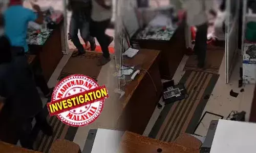 സ്ഥാപനത്തില് അതിക്രമിച്ചു കയറി കസേരയില് നിന്ന് വലിച്ചിറക്കി, നിലത്തിട്ടു; മുഖത്ത് നിരന്തരം ഇടിച്ചു മര്ദ്ദനം; മമ്പറത്ത് യുഡിഎഫ് പോളിങ് ഏജന്റിനെ ആക്രമിച്ചത് മുഖം മൂടി സംഘം; വനിതാ സ്ഥാനാര്ഥിക്കും മര്ദനം; കംപ്യൂട്ടറും മറ്റു സാധനങ്ങളും എറിഞ്ഞ് തകര്ത്തു; പിന്നില് സിപിഎം പ്രവര്ത്തകരെന്ന് കോണ്ഗ്രസ് നേതാക്കള് സ്ഥാപനത്തില് അതിക്രമിച്ചു കയറി കസേരയില് നിന്ന് വലിച്ചിറക്കി, നിലത്തിട്ടു; മുഖത്ത് നിരന്തരം ഇടിച്ചു മര്ദ്ദനം; മമ്പറത്ത് യുഡിഎഫ് പോളിങ് ഏജന്റിനെ ആക്രമിച്ചത് മുഖം മൂടി സംഘം; വനിതാ സ്ഥാനാര്ഥിക്കും മര്ദനം; കംപ്യൂട്ടറും മറ്റു സാധനങ്ങളും എറിഞ്ഞ് തകര്ത്തു; പിന്നില് സിപിഎം പ്രവര്ത്തകരെന്ന് കോണ്ഗ്രസ് നേതാക്കള്
