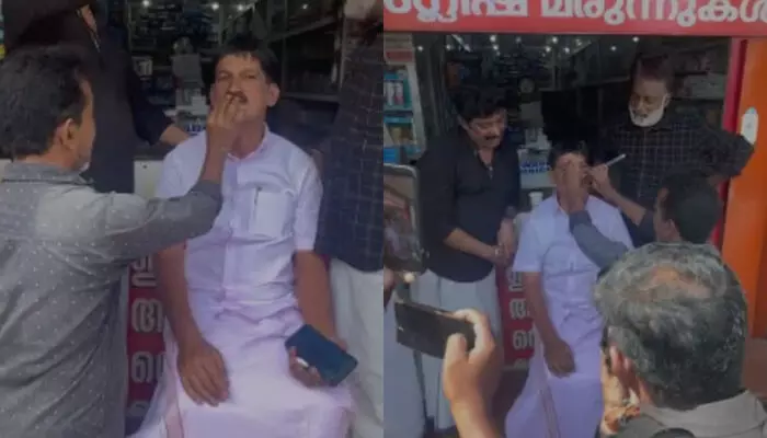 തകിലു പുകിലു..കുരവ കുഴല് തന്തനത്തനം പാടി വാ..! ഒരു ആവേശത്തിന് പുറത്ത് എൽഡിഎഫ് ജയിക്കുമെന്ന് പന്തയം വെച്ച പ്രവർത്തകൻ; തോറ്റതോടെ മീശ വടിച്ച് കീഴടങ്ങൽ തകിലു പുകിലു..കുരവ കുഴല് തന്തനത്തനം പാടി വാ..! ഒരു ആവേശത്തിന് പുറത്ത് എൽഡിഎഫ് ജയിക്കുമെന്ന് പന്തയം വെച്ച പ്രവർത്തകൻ; തോറ്റതോടെ മീശ വടിച്ച് കീഴടങ്ങൽ