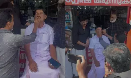 തകിലു പുകിലു..കുരവ കുഴല്‌ തന്തനത്തനം പാടി വാ..! ഒരു ആവേശത്തിന് പുറത്ത് എൽഡിഎഫ് ജയിക്കുമെന്ന് പന്തയം വെച്ച പ്രവർത്തകൻ; തോറ്റതോടെ മീശ വടിച്ച് കീഴടങ്ങൽ