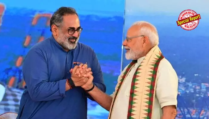 തിരുവനന്തപുരത്ത് താമര വിരിഞ്ഞതില് ആഹ്ലാദം; ഉടന് എത്തുമെന്ന് പ്രധാനമന്ത്രി നരേന്ദ്ര മോദി; രാജീവ് ചന്ദ്രശേഖറിനെ നേരിട്ട് വിളിച്ച് അഭിനന്ദനം അറിയിച്ചു; അഹമ്മദാബാദ് പിടിച്ചെടുത്തതിന് ശേഷം ബി.ജെ.പി. ഗുജറാത്തില് അധികാരം നേടിയ ചരിത്രം ഓര്മ്മിപ്പിച്ച് മോദി; തലസ്ഥാനത്ത് കോര്പറേഷന് കൈപ്പിടിയിലാക്കിയതില് ദേശീയതലത്തിലും ആഘോഷം തിരുവനന്തപുരത്ത് താമര വിരിഞ്ഞതില് ആഹ്ലാദം; ഉടന് എത്തുമെന്ന് പ്രധാനമന്ത്രി നരേന്ദ്ര മോദി; രാജീവ് ചന്ദ്രശേഖറിനെ നേരിട്ട് വിളിച്ച് അഭിനന്ദനം അറിയിച്ചു; അഹമ്മദാബാദ് പിടിച്ചെടുത്തതിന് ശേഷം ബി.ജെ.പി. ഗുജറാത്തില് അധികാരം നേടിയ ചരിത്രം ഓര്മ്മിപ്പിച്ച് മോദി; തലസ്ഥാനത്ത് കോര്പറേഷന് കൈപ്പിടിയിലാക്കിയതില് ദേശീയതലത്തിലും ആഘോഷം