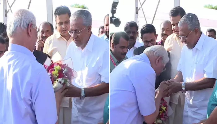 ലോക് ഭവനിലെത്തി ഗവർണറെ കണ്ട് മുഖ്യമന്ത്രി; കൂടിക്കാഴ്ച വൈസ് ചാൻസലർ നിയമന തർക്കം തുടരുന്നതിനിടെ ലോക് ഭവനിലെത്തി ഗവർണറെ കണ്ട് മുഖ്യമന്ത്രി; കൂടിക്കാഴ്ച വൈസ് ചാൻസലർ നിയമന തർക്കം തുടരുന്നതിനിടെ