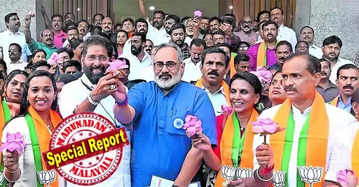 തിരുവനന്തപുരം കോര്പ്പറേഷനില് അധികാരം പിടിക്കുക എന്ന ബിജെപി ലക്ഷ്യം വിജയം കണ്ടു; ലോക്സഭയിലെ വോട്ടുശതമാനത്തിന് ഒപ്പം ഉയര്ന്നില്ലെങ്കിലും അടുത്ത ഘട്ടത്തില് തലസ്ഥാനത്ത് ലക്ഷ്യം അഞ്ച് സീറ്റുകള്; തൃശൂരില് ലോക്സഭാ തിരഞ്ഞെടുപ്പില് സുരേഷ് ഗോപിക്ക് ലഭിച്ച ക്രൈസ്തവ വോട്ടുകള് ഇക്കുറി യുഡിഎഫിന് പോയി; തിരിച്ചു പിടിക്കാന് കെല്പ്പുള്ള സ്ഥാനാര്ഥികളെ കളത്തിലിറക്കാനും ബിജെപി നീക്കം തിരുവനന്തപുരം കോര്പ്പറേഷനില് അധികാരം പിടിക്കുക എന്ന ബിജെപി ലക്ഷ്യം വിജയം കണ്ടു; ലോക്സഭയിലെ വോട്ടുശതമാനത്തിന് ഒപ്പം ഉയര്ന്നില്ലെങ്കിലും അടുത്ത ഘട്ടത്തില് തലസ്ഥാനത്ത് ലക്ഷ്യം അഞ്ച് സീറ്റുകള്; തൃശൂരില് ലോക്സഭാ തിരഞ്ഞെടുപ്പില് സുരേഷ് ഗോപിക്ക് ലഭിച്ച ക്രൈസ്തവ വോട്ടുകള് ഇക്കുറി യുഡിഎഫിന് പോയി; തിരിച്ചു പിടിക്കാന് കെല്പ്പുള്ള സ്ഥാനാര്ഥികളെ കളത്തിലിറക്കാനും ബിജെപി നീക്കം