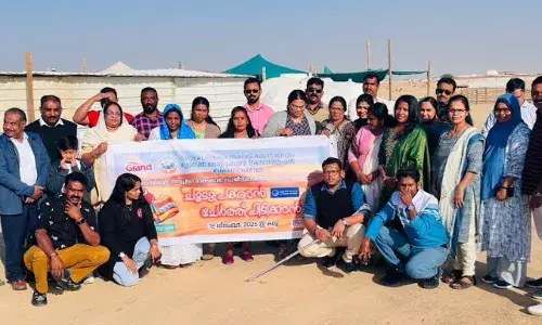 ചൂടു പകരാന്‍, ചേര്‍ത്ത് പിടിക്കാന്‍... ജികെപിഎ ടീം കബ്ദ് തൊഴിലാളിള്‍ക്ക് ശൈത്യകാല വസ്ത്രങ്ങള്‍ വിതരണം ചെയ്തു