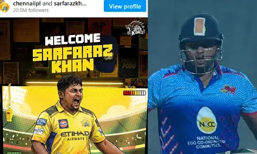 താരലേലത്തിന് മണിക്കൂറുകള്‍ക്ക് മുന്‍പ് വെടിക്കെട്ട് അര്‍ധസെഞ്ചുറി;  22 പന്തില്‍ 73 റണ്‍സുമായി മുംബൈയെ ജയത്തിലെത്തിച്ചു;  പിന്നാലെ ചെന്നൈ റാഞ്ചി; പുതുജീവന്‍ നല്‍കിയതിന് സിഎസ്‌കെയ്ക്ക് നന്ദി എന്ന് സര്‍ഫറാസ്