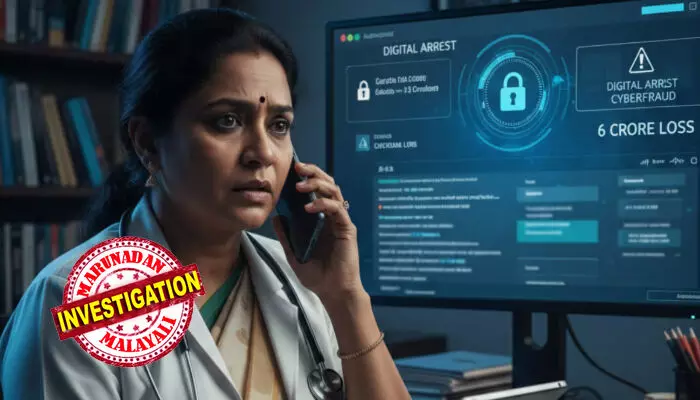 മുംബൈ സൈബര് ക്രൈം പോലീസ് സ്റ്റേഷനിലെ ഉദ്യോഗസ്ഥനെന്ന് പരിചയപ്പെടുത്തി ഫോണ് കോള്; കള്ളപ്പണ ഇടപാട് നടത്തിയെന്നും ഡിജിറ്റല് അറസ്റ്റിലാണെന്നും ഭീഷണി; കൊച്ചിയില് എളംകുളം സ്വദേശിനിയായ വനിതാ ഡോക്ടര്ക്ക് നഷ്ടമായത് 6.38 കോടി രൂപ മുംബൈ സൈബര് ക്രൈം പോലീസ് സ്റ്റേഷനിലെ ഉദ്യോഗസ്ഥനെന്ന് പരിചയപ്പെടുത്തി ഫോണ് കോള്; കള്ളപ്പണ ഇടപാട് നടത്തിയെന്നും ഡിജിറ്റല് അറസ്റ്റിലാണെന്നും ഭീഷണി; കൊച്ചിയില് എളംകുളം സ്വദേശിനിയായ വനിതാ ഡോക്ടര്ക്ക് നഷ്ടമായത് 6.38 കോടി രൂപ