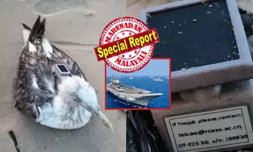 കർണാടക ആകാശത്ത് തലങ്ങും വിലങ്ങും പറന്ന കടൽ കാക്ക; ചിറകടിച്ചുള്ള അതിന്റെ സഞ്ചാരത്തിലും വേഗതയിലും തന്നെ സംശയം; ഇടയ്ക്ക് പരിക്കേറ്റ് നിലത്ത് വീണതും പ്രദേശം മുഴുവൻ അലർട്ടായി; സ്ഥലത്ത് പോലീസ് അടക്കം പാഞ്ഞെത്തി; ശരീരത്തിൽ ഒട്ടും പരിചയമില്ലാത്തൊരു അജ്ഞാത വസ്തു; അത് അയൽരാജ്യത്തിന്റെ കെണിയോ?