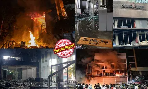 ബംഗ്ലാദേശില്‍ മാധ്യമങ്ങള്‍ക്ക് പേടിസ്വപ്നമായ രാത്രി; പ്രഥം ആലോ, ദി ഡെയ്‌ലി സ്റ്റാര്‍ ഓഫീസുകള്‍ തകര്‍ത്ത് തീയിട്ടു; 150 കമ്പ്യൂട്ടറുകളും ക്യാമറകളും കൊള്ളയടിച്ചു; 28 മാധ്യമപ്രവര്‍ത്തകര്‍ മേല്‍ക്കൂരയില്‍ അഭയം തേടി; സൈന്യമെത്തി രക്ഷിച്ചത് തലനാരിഴയ്ക്ക്; ചരിത്രത്തിലാദ്യമായി അച്ചടി നിലച്ചു; ഹിന്ദുയുവാവ്, ദിപു ചന്ദ്രദാസിനെ തല്ലിക്കൊന്ന സംഭവത്തില്‍ ഏഴ് പേര്‍ അറസ്റ്റില്‍