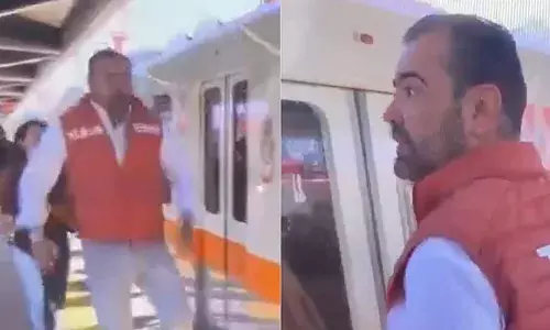 ഉദ്ഘാടനത്തിന് വൈകിയെത്തി; മേയറെ പ്ലാറ്റ്‌ഫോമിലിരുത്തി പുതിയ ട്രെയിൻ പുറപ്പെട്ടു; റെയിൽവേ ഉദ്യോഗസ്ഥർക്ക് കയ്യടി; ഇന്ത്യയിലായിരുന്നെങ്കിൽ ലോക്കോ പൈലറ്റ് ജയിലിലായേനെയെന്ന് കമന്റ്റ്