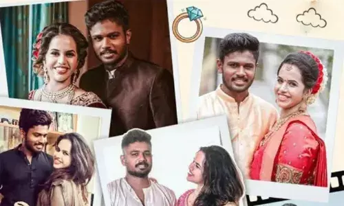 സൂപ്പര്‍സ്റ്റാര്‍ കപ്പിളിന് ടണ്‍കണക്കിന് ആശംസകള്‍; സഞ്ജുവിനും ചാരുലതക്കും വിവാഹവാര്‍ഷിക ആശംസ നേര്‍ന്ന് ചെന്നൈ സൂപ്പര്‍ കിങ്‌സ്