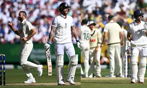 മെല്‍ബണില്‍ പേസ് കൊടുങ്കാറ്റ്;  ബോക്‌സിംഗ് ഡേ ടെസ്റ്റില്‍ ആദ്യ ദിനം പിഴുതെറിഞ്ഞത് 20 വിക്കറ്റുകള്‍;  ഓസ്‌ട്രേലിയയെ 152 റണ്‍സിന് പുറത്താക്കിയ ഇംഗ്ലണ്ട് 110 റണ്‍സിന് ഓള്‍ഔട്ട്; ആതിഥേയര്‍ക്ക് 42 റണ്‍സിന്റെ നിര്‍ണായക ലീഡ്