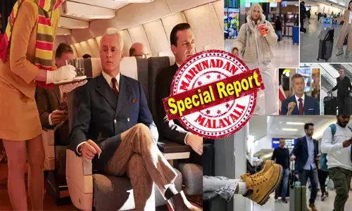 അക്കാലത്ത് എയർപോർട്ടുകളിൽ എത്തുന്നവർക്ക് പോലും നല്ല പെരുമാറ്റ ശീലം; മുടി ഭംഗിയായി കെട്ടിവെച്ച് മനോഹരമായ വസ്ത്രങ്ങൾ അണിഞ്ഞെത്തുന്ന സ്ത്രീകൾ; വിലകൂടിയ സ്യൂട്ടുകളും ടൈയും ധരിച്ചെത്തുന്ന പുരുഷന്മാർ; ആ മാന്യത തിരികെകൊണ്ടുവരണമെന്ന് പുതിയ ചർച്ച; വിമാനയാത്രയ്ക്ക് ഏറ്റവും ബെറ്റർ പൈജാമയോ അതോ കോട്ടോ?; ഫാഷനിൽ പുതിയ തർക്കം പുകയുന്നു