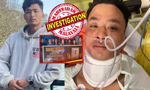 നിന്നെ കണ്ടാൽ അറിയാം നീ..ചൈനീസ് തന്നെ; അയ്യോ..ഇല്ല ഞങ്ങൾ ഇന്ത്യക്കാരാണ്; അതിന് എന്തെങ്കിലും പ്രൂഫ് ഉണ്ടോ ?; ആൾക്കൂട്ടത്തിനിടയിൽ ജീവന് വേണ്ടി കേഴുന്ന ഒരു വിദ്യാർത്ഥി; മുഷ്ടിചുരുട്ടിയുള്ള ആദ്യ ഇടിയിൽ തന്നെ പാതി ബോധം പോയി; പെട്ടെന്ന് കഴുത്ത് നോക്കി ആഞ്ഞുവെട്ടി മറ്റൊരാൾ; പിന്നാലെ മരണത്തോട് മല്ലിട്ട കിടന്ന നാളുകൾ; ക്രിസ്മസിന്റെ പിറ്റേ ദിവസം സംഭവിച്ചത്; ത്രിപുരയില്‍ ആളിക്കത്തി പ്രതിഷേധം