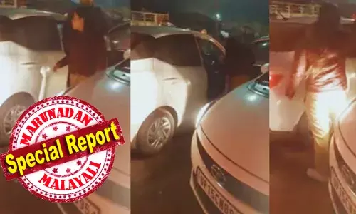 യൂണിഫോമിലുള്ള ഒരു പോലീസ് ഉദ്യോഗസ്ഥയാണ്, നിങ്ങളുടെ വായിൽ മൂത്രമൊഴിക്കും; ജയിലിൽ തള്ളും, ബെൽറ്റ് കൊണ്ട് അടിക്കും; ഗതാഗതക്കുരുക്കിനിടെ ദമ്പതികളുമായി വാക്കുതർക്കം; പിന്നാലെ വനിതാ എസ്.ഐയുടെ ഭീഷണി; വീഡിയോ പ്രചരിച്ചതോടെ നടപടി
