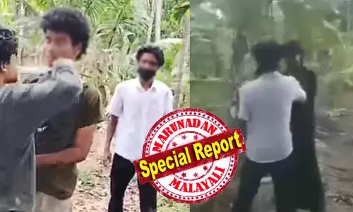 നാളെ സ്കൂളിൽ വരുമ്പോൾ അവനെ ഞാൻ എടുക്കും, എടുക്കുമെന്നു പറഞ്ഞാൽ ആരായാലും എടുക്കും; നിന്റെ തല ഞാൻ വെട്ടുമെന്ന് ആക്രോശിച്ച് കൗമാരക്കാരനെ കൊടുവാൾ കൊണ്ട് വെട്ടി; തല്ലിക്കൊല്ലെടാ അവനെ എന്ന് ആർത്തുവിളിച്ച് മറ്റൊരാൾ; ചോരക്കളി റീൽ പ്രചരിപ്പിക്കുന്നത് വീരപരിവേഷത്തോടെ; പരാതിയില്ലാത്തതിനാൽ തണുപ്പൻ മട്ടിൽ പോലീസ്