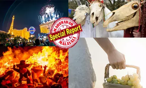 ആ ദിവസം ചുവന്ന നിറത്തിലെ അടിവസ്ത്രം മാത്രമേ ധരിക്കാവൂ..; ചിലയിടത്ത് മുന്തിരികൾ എണ്ണി കഴിക്കുന്ന ആളുകൾ; കൂട്ടുകാരുടെ വീടിന്റെ വാതിലിൽ പോയി പ്ലേറ്റുകൾ എറിഞ്ഞുടയ്ക്കണം..; നമ്മൾ കാണാത്ത ചില വിചിത്ര ന്യൂഇയർ ആചാരങ്ങൾ