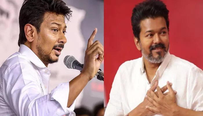 അവരുടെ എല്ലാ ബി ടീമുകളെയും ഞങ്ങൾ തോൽപ്പിക്കും; നമ്മുടെ പോരാട്ടം ടിവികെയുമായി അല്ല..; രാഷ്ട്രീയ നിലപാട് വ്യക്തമാക്കി ഉദയനിധി സ്റ്റാലിൻ; വിജയ് യെ പൂർണമായും തള്ളി പ്രസ്താവന