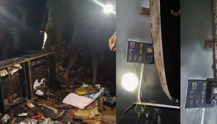 ഫോൺ ചാർജ് ചെയ്യുന്നതിനിടെ ഷോർട്ട് സർക്യൂട്ട്; വീടിന്‍റെ കിടപ്പുമുറി മുഴുവൻ കത്തിനശിച്ചു; എല്ലാവരും രക്ഷപ്പെട്ടത് ഭാഗ്യം കൊണ്ട് മാത്രം