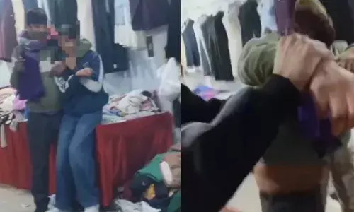 തുണിക്കടയില്‍ പ്രായപൂര്‍ത്തിയാകാത്ത പെണ്‍കുട്ടിയെ കത്തിമുനയില്‍ ബന്ദിയാക്കി യുവാവിന്റെ പരാക്രമം; പണവും സ്‌കൂട്ടറും ആവശ്യപ്പെട്ടു; രക്ഷകരായി പൊലീസ്