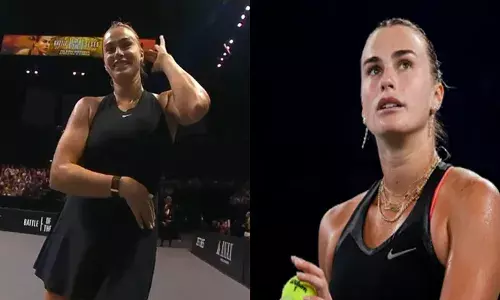 കോർട്ടിൽ ഒരു മ്യൂസിക് പ്ലേ..ചെയ്തതും ഗൗരവത്തോടെ കളിച്ചുകൊണ്ടിരുന്ന ടെന്നീസ് താരത്തിന്റെ മുഖത്ത് ക്യൂട്ട് ചിരി; ക്യാമറ കണ്ണുകളെ നോക്കി ഡാൻസ് മൂവ്സ്; വീണ്ടും ചർച്ചകളിൽ തിളങ്ങി അര്യന