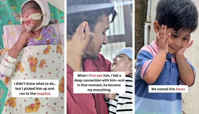 ആരവിന് ഇന്ന് രണ്ട് വയസ്; പ്ലാസ്റ്റിക് ബാഗില് പൊതിഞ്ഞ നിലയില് ട്രക്ക് ടയറിനുള്ളില് നിന്നും കിട്ടിയ ആ കുരുന്ന് വലുതായിരിക്കുന്നു: കുഞ്ഞിനെ വളര്ത്തുന്ന 21കാരന് അഭിനന്ദന പ്രവാഹം ആരവിന് ഇന്ന് രണ്ട് വയസ്; പ്ലാസ്റ്റിക് ബാഗില് പൊതിഞ്ഞ നിലയില് ട്രക്ക് ടയറിനുള്ളില് നിന്നും കിട്ടിയ ആ കുരുന്ന് വലുതായിരിക്കുന്നു: കുഞ്ഞിനെ വളര്ത്തുന്ന 21കാരന് അഭിനന്ദന പ്രവാഹം