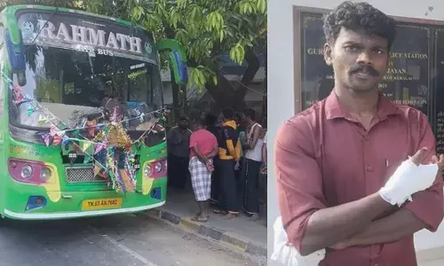 അയ്യനെ കണ്ട് തൊഴുത് മടങ്ങിയ റഹ്മത്ത് വൺവേ തെറ്റിച്ച് പാഞ്ഞു; ഇത് ചോദ്യം ചെയ്ത സ്പെഷ്യൽ പോലീസ് ഓഫീസറെ പൊതിരെ തല്ലി തമിഴ്നാട് സ്വദേശികൾ; ഗ്ലാസ് പൊട്ടി കൈയ്ക്ക് പരിക്ക്