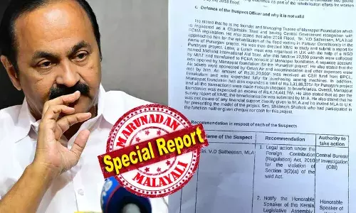 നിയമസഭാ സാമാജികന്‍ എന്ന തരത്തില്‍ നടത്തിയ നിയമ ലംഘനത്തിന് സ്പീക്കര്‍ നടപടി സ്വീകരിക്കണം; സതീശന് എംഎല്‍എ സ്ഥാനം നഷ്ടമാകുമോ? മണപ്പാട്ട് ഫൗണ്ടേഷന്‍ എന്ന പേരില്‍ പുനര്‍ജ്ജനി പദ്ധതിക്കായി ഫൗണ്ടേഷന്‍ രൂപീകരിച്ചു; സതീശന് ഈ റിപ്പോര്‍ട്ട് കുരുക്കാകുമോ? സ്വകാര്യ സന്ദര്‍ശനവും ഫണ്ട് സ്വരൂപണവും ചര്‍ച്ചകളില്‍