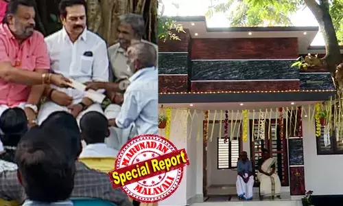 ഇതൊന്നും എംപിയുടെ ജോലിയേ അല്ല, പോയി പഞ്ചായത്തില്‍ പറയൂ! കവര്‍ തുറന്നു നോക്കാന്‍ പോലും മടിച്ച കേന്ദ്രമന്ത്രി; അന്ന് കലുങ്ക് സംവാദത്തില്‍ നേരിട്ട അപമാനം ഇന്ന് ആനന്ദക്കണ്ണീരായി; പതിനൊന്നര ലക്ഷത്തിന്റെ വീട് സമ്മാനിച്ച് സിപിഎമ്മിന്റെ മറുപടി; ഇനി  അടച്ചുറപ്പുള്ള വീട്ടില്‍ വേലായുധന് ഉറങ്ങാം