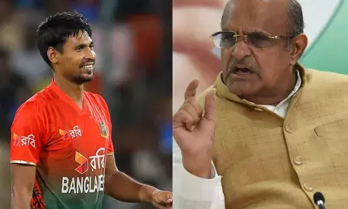 ഐപിഎല്ലില്‍ നിന്ന് ഒരു ബംഗ്ലാദേശ് താരത്തെ പുറത്താക്കി; എന്നാല്‍ ബംഗ്ലാദേശ് ഒരു ഹിന്ദുവിനെ ടീമിന്റെ ക്യാപ്റ്റനാക്കി; രാഷ്ട്രീയം സ്പോര്‍ട്സിനെ അമിതമായി സ്വാധീനിക്കരുത്;  മുസ്തഫിസുറിന്റെ കാര്യം പുനഃപരിശോധിക്കണമെന്ന് ജെഡിയു നേതാവ്