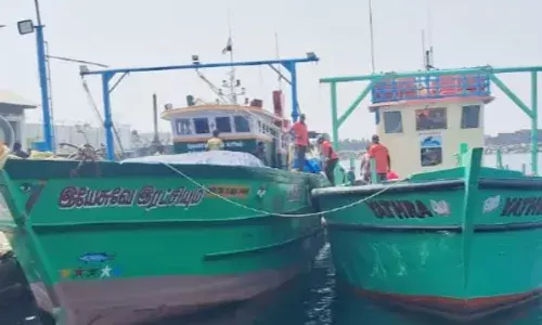 രേഖകളില്ലാതെ മത്സ്യബന്ധനം; വിഴിഞ്ഞത്ത് തമിഴ്‌നാട് സ്വദേശികളുടെ രണ്ട് ട്രോളര്‍ ബോട്ടുകള്‍ ഫിഷറീസ് വകുപ്പ് പിടികൂടി