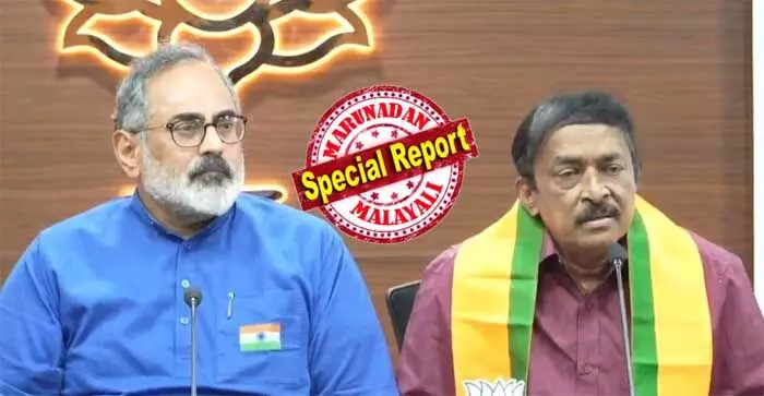 ചാനല് ചര്ച്ചയില് സിപിഎമ്മിനെ ന്യായീകരിക്കുന്ന ക്യാപ്സ്യൂള് വിദഗ്ധനും ഒടുവില് പിണറായിയെ കൈവിട്ടു; സിപിഎം സഹയാത്രികന് റെജി ലൂക്കോസ് ബിജെപിയില് അംഗത്വമെടുത്തു; ഷാളണിയിച്ച് പാര്ട്ടിയിലേക്ക് സ്വീകരിച്ചു രാജീവ് ചന്ദ്രശേഖര്; കേരളത്തില് രാഷ്ട്രീയ യുദ്ധത്തിനല്ല ഇനി അവസരം; ദ്രവിച്ച ആശയങ്ങളുമായി മുന്നോട്ടു പോയാല് കേരളം വ്യദ്ധ സദനമാകുമെന്ന് റെജി ലൂക്കോസ് ചാനല് ചര്ച്ചയില് സിപിഎമ്മിനെ ന്യായീകരിക്കുന്ന ക്യാപ്സ്യൂള് വിദഗ്ധനും ഒടുവില് പിണറായിയെ കൈവിട്ടു; സിപിഎം സഹയാത്രികന് റെജി ലൂക്കോസ് ബിജെപിയില് അംഗത്വമെടുത്തു; ഷാളണിയിച്ച് പാര്ട്ടിയിലേക്ക് സ്വീകരിച്ചു രാജീവ് ചന്ദ്രശേഖര്; കേരളത്തില് രാഷ്ട്രീയ യുദ്ധത്തിനല്ല ഇനി അവസരം; ദ്രവിച്ച ആശയങ്ങളുമായി മുന്നോട്ടു പോയാല് കേരളം വ്യദ്ധ സദനമാകുമെന്ന് റെജി ലൂക്കോസ്