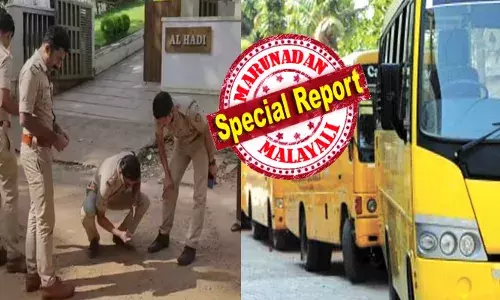 കുട്ടികളെയും കൊണ്ട് ഒരു സ്‌കൂൾ ബസ് കടന്നു പോയതും കാതടിപ്പിക്കുന്ന ശബ്ദം; ടയർ പൊട്ടിയെന്ന് കരുതി പരിശോധിച്ച ഡ്രൈവർക്ക് ഒടുവിൽ ഞെട്ടൽ; സ്ഥലത്ത് പോലീസ് അടക്കം പാഞ്ഞെത്തി; വൻ ദുരൂഹത