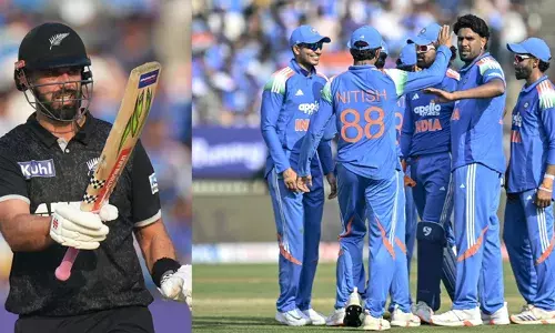 സെഞ്ചറി കൂട്ടുകെട്ടുമായി ഓപ്പണര്‍മാര്‍;  മധ്യനിരയില്‍ വെടിക്കെട്ടുമായി ഡാരില്‍ മിച്ചല്‍; അവസാന പന്തുവരെ പൊരുതി ന്യൂസീലന്‍ഡ്;  വഡോദര ഏകദിനത്തില്‍ ഇന്ത്യക്ക് 301 റണ്‍സ് വിജയലക്ഷ്യം