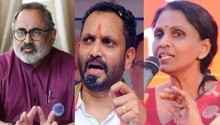 ആര്. ശ്രീലേഖയ്ക്ക് വട്ടിയൂര്ക്കാവ് സീറ്റ് വാഗ്ദാനം ചെയ്തിട്ടില്ല; കെ. സുരേന്ദ്രന് വിജയസാധ്യതയുള്ള സീറ്റ് തന്നെ നല്കും; നേമത്ത് താന്തന്നെ മത്സരിക്കുമെന്നും രാജീവ് ചന്ദ്രശേഖര് ആര്. ശ്രീലേഖയ്ക്ക് വട്ടിയൂര്ക്കാവ് സീറ്റ് വാഗ്ദാനം ചെയ്തിട്ടില്ല; കെ. സുരേന്ദ്രന് വിജയസാധ്യതയുള്ള സീറ്റ് തന്നെ നല്കും; നേമത്ത് താന്തന്നെ മത്സരിക്കുമെന്നും രാജീവ് ചന്ദ്രശേഖര്