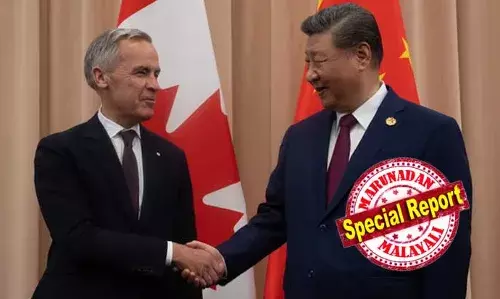 കാനഡയെ 51-ാം സംസ്ഥാനം ആക്കുമെന്ന വെല്ലുവിളിയുമായി ട്രംപ് വരുമ്പോള്‍ കാനഡ ചൈനയുമായി ചങ്ങാത്ത വഴിയില്‍; ചൈന വില്ലനെന്ന്പറഞ്ഞ കാര്‍ണി ബീജിംഗില്‍ വിമാനമിറങ്ങുന്നു; ട്രംപിന്റെ നികുതി യുദ്ധത്തിന് കാര്‍ണിയുടെ മറുതന്ത്രം ഇങ്ങനെ