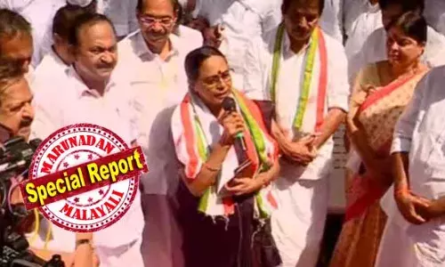 ഐഷ പോറ്റി കോണ്‍ഗ്രസില്‍; മൂന്ന് തവണ എംഎല്‍എയായ സിപിഎം നേതാവിനെ കോണ്‍ഗ്രസിന്റെ രാപ്പകല്‍ സമര വേദിയിലെത്തിച്ചു വി ഡി സതീശന്റെ സര്‍ജിക്കല്‍ സ്‌ട്രൈക്ക്! സമര വേദിയിലെത്തിയ ഐഷ പോറ്റിയെ  സ്വീകരിച്ചു പ്രതിപക്ഷ നേതാവ്; കോണ്‍ഗ്രസ് മെമ്പര്‍ഷിപ്പു നല്‍കി സണ്ണി ജോസഫ്;  കൊട്ടാരക്കരയില്‍ യുഡിഎഫ് സ്ഥാനാര്‍ഥിയായി ഐഷാ പോറ്റി മത്സരിക്കും