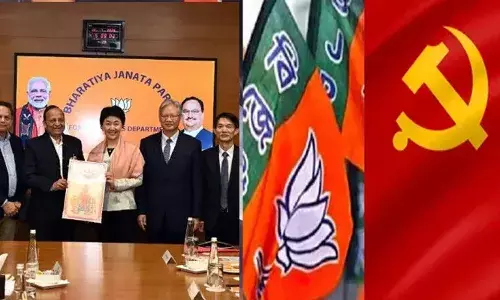 ചൈനീസ് കമ്മ്യൂണിസ്റ്റ് പാര്‍ട്ടി പ്രതിനിധികള്‍ ഡല്‍ഹി ബി.ജെ.പി ആസ്ഥാനത്ത്... സി.ജെ.പി അങ്ങനെ ഒന്നു അന്താരാഷ്ട്ര പാര്‍ട്ടി ആയെടാവേ.....;  പരിഹസിച്ച് ഷിബു മീരാന്‍