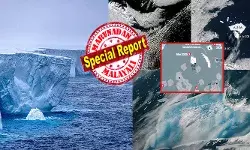 നാസ പുറത്തുവിട്ട ആകാശ ദൃശ്യം കണ്ട് ഗവേഷകർക്ക് അടക്കം നെഞ്ചിടിപ്പ്; ലോകത്തെ വിറപ്പിച്ച ആ ഭീമൻ മഞ്ഞുമല അതിവേഗം നീല നിറമായി മാറുന്ന കാഴ്ച; ഒറ്റ നോക്കിൽ കാണുമ്പോൾ അത്ഭുതം തോന്നുമെങ്കിലും ഒളിഞ്ഞിരിക്കുന്നത് വൻ അപകടം; കടലിനടിയിൽ സംഭവിക്കുന്നത് എന്ത്?; ഞെട്ടൽ മാറാതെ ശാസ്ത്രലോകം