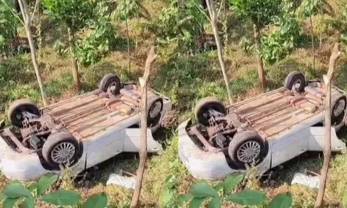 കുത്തുകയറ്റം കയറുന്നതിനിടെ നിയന്ത്രണം മുഴുവൻ നഷ്ടപ്പെട്ടു; പിന്നോട്ട് പാഞ്ഞെത്തി 15 അടി താഴ്ചയിലേക്ക് കാർ മറിഞ്ഞ് അപകടം; രണ്ടുപേരുടെ നില അതീവ ഗുരുതരം; ദാരുണ സംഭവം കൊല്ലത്ത്