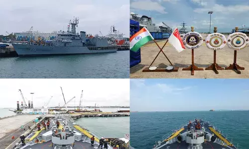 സമുദ്ര സുരക്ഷാ സഹകരണം ശക്തമാക്കി ഇന്ത്യന്‍ നാവികസേന; പരിശീലന സംഘം സിംഗപ്പൂരിലെത്തി