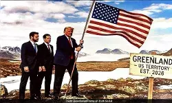 ഗ്രീന്‍ലാന്‍ഡില്‍ കൊടി കുത്താന്‍ തീയതിയും കുറിച്ച് കഴിഞ്ഞു; എതിര്‍ത്താല്‍ പട്ടിണിക്കിടുമെന്ന് ഭീഷണി; ഗ്രീന്‍ലാന്‍ഡിനെ യുഎസ് പ്രദേശമായി ചിത്രീകരിച്ച ഭൂപടം പങ്കുവച്ച് ട്രംപ്; യുഎസ് പ്രവിശ്യയില്‍ അമേരിക്കന്‍ പതാക ഉയര്‍ത്തുന്ന ചിത്രവും ബോര്‍ഡും പ്രദര്‍ശിപ്പിച്ച് പ്രസിഡന്റ്;   തങ്ങളെ പരിഹസിക്കുന്ന പോസ്റ്റ് കണ്ട് ആശങ്കയോടെ നാറ്റോ നേതാക്കള്‍
