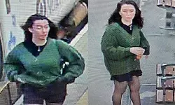 ട്രെയിനിൽ വച്ച് യുവാവിനെ ലൈംഗികമായി പീഡിപ്പിച്ചു; പച്ച നിറത്തിലുള്ള കാർഡിഗനും കറുത്ത മിനി ഷോർട്ട്സും ധരിച്ച ആ യുവതിയെ തേടി പൊലീസ്; ചിത്രം പുറത്ത്